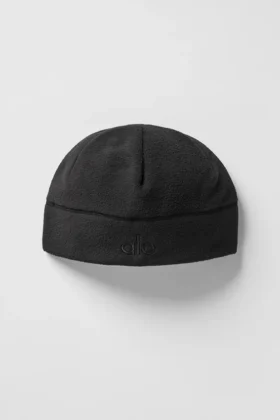 Bonnet en polaire haute performance – Noir/Noir