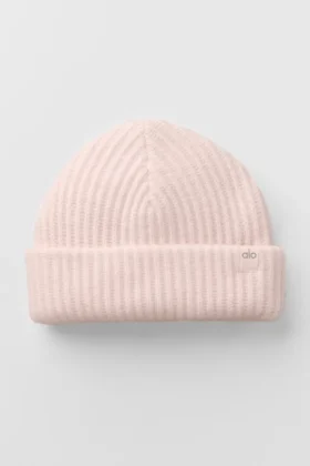 Bonnets en cachemire Courchevel – Rose givré