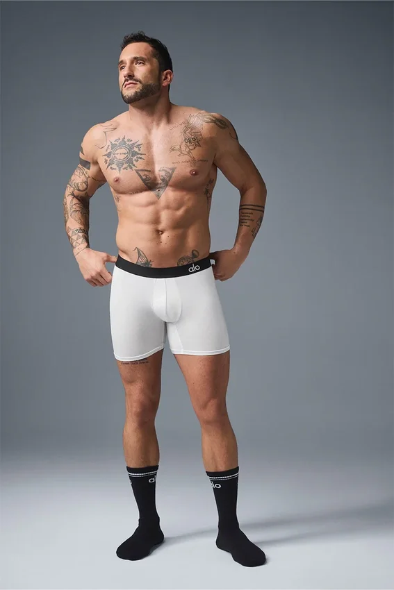 Boxer « Day and Night » - Blanc