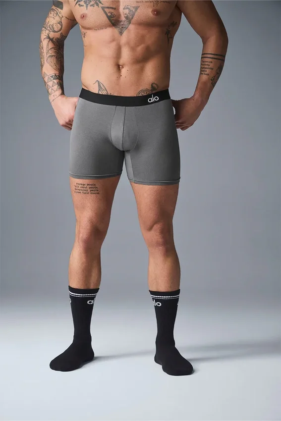 Boxer jour et nuit - Gris