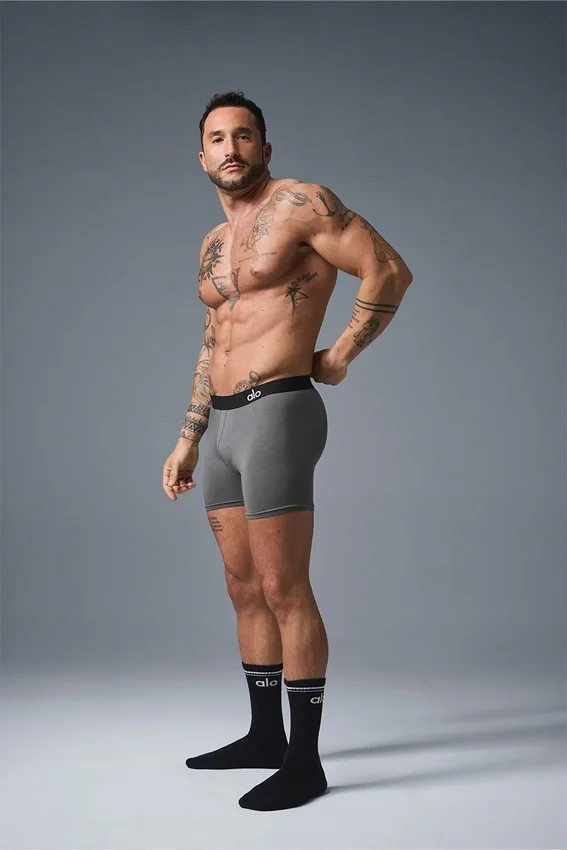 Boxer jour et nuit - Gris