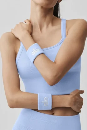 Bracelet Glow (lot de 2) - Bleu Provence clair/Blanc
