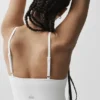 Bralette « Delight » en modal sans coutures à effet côtelé - Blanc