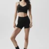 Bralette « Ribbed Delight » en modal sans coutures - Noir