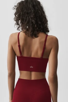Bralette « Ribbed Delight » en modal sans coutures – Rouge « Summer Romance »