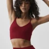 Bralette « Ribbed Delight » en modal sans coutures – Rouge « Summer Romance »