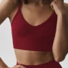 Bralette « Ribbed Delight » en modal sans coutures – Rouge « Summer Romance »