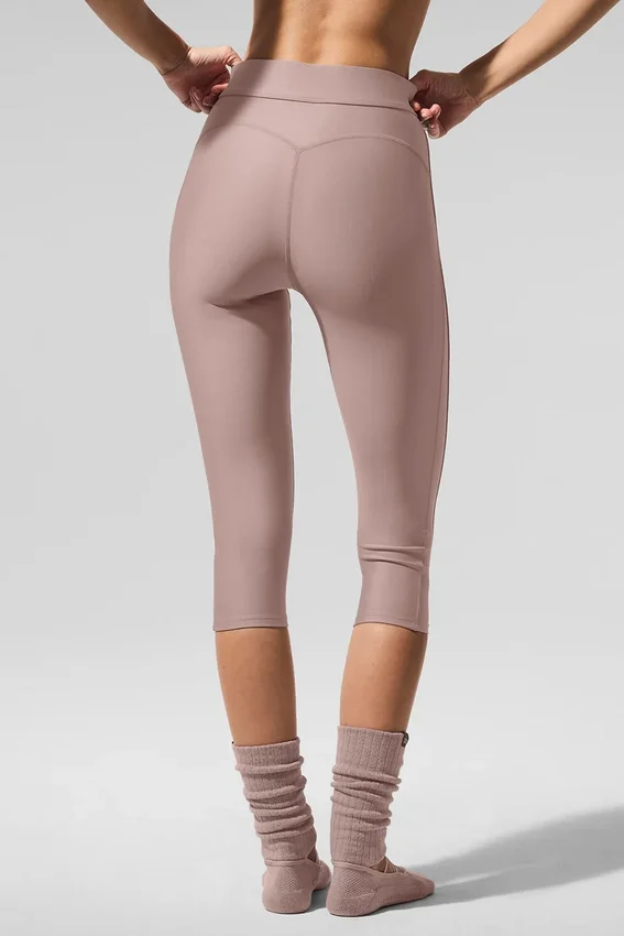 Capri Airlift High-Waist et mailles « Just Right » - Taupe