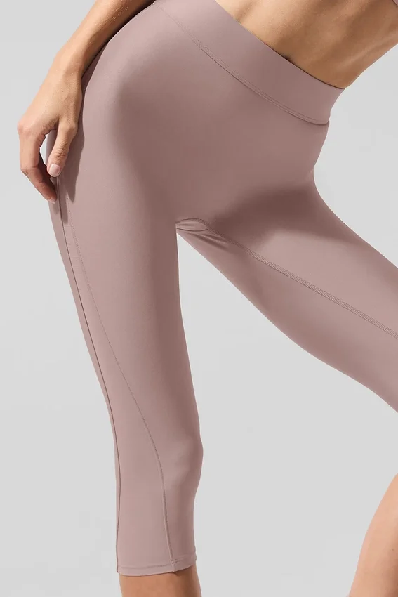 Capri Airlift High-Waist et mailles « Just Right » - Taupe