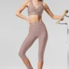 Capri Airlift High-Waist et mailles « Just Right » - Taupe
