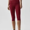 Capri Alo Softsculpt taille basse à revers – Rouge Summer Romance