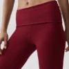 Capri Alo Softsculpt taille basse à revers – Rouge Summer Romance