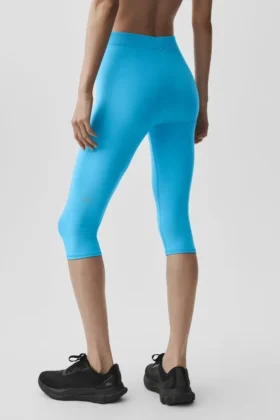 Capri Alosoft Iconic 90’S High-Waist – Bleu azur