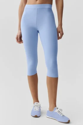 Capri Alosoft Iconic 90'S High-Waist - Bleu Provence clair