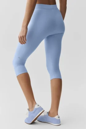 Capri Alosoft Iconic 90’S High-Waist – Bleu Provence clair