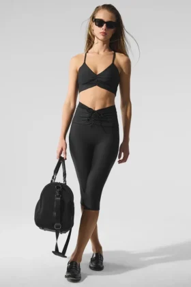 Capri Divine High-Waist Airlift en maille - Noir