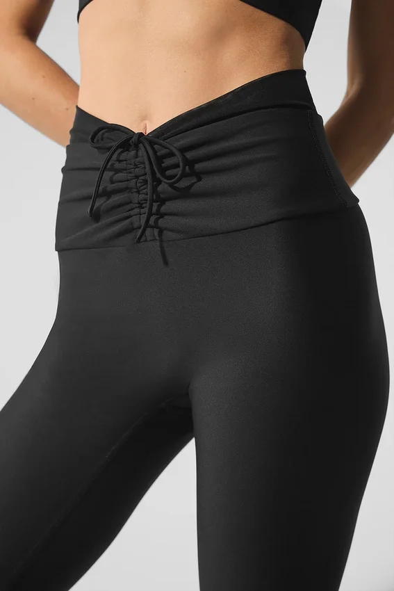 Capri Divine High-Waist Airlift en maille - Noir