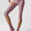 Capri Divine High-Waist Airlift en maille – Smoky Quartz