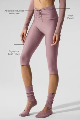 Capri Divine High-Waist Airlift en maille – Smoky Quartz