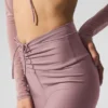 Capri Divine High-Waist Airlift en maille – Smoky Quartz