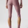 Capri Divine High-Waist Airlift en maille – Smoky Quartz