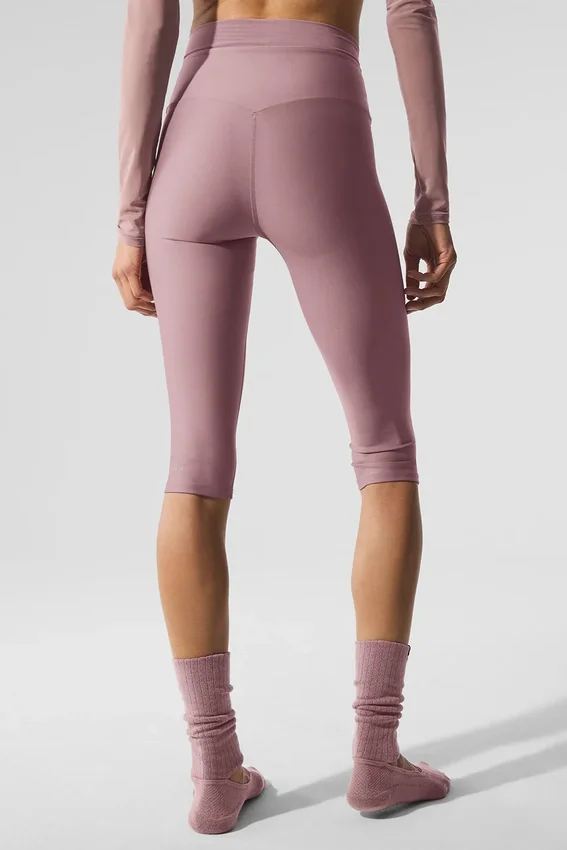 Capri Divine High-Waist Airlift en maille – Smoky Quartz