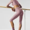 Capri Divine High-Waist Airlift en maille – Smoky Quartz
