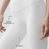 Capri High-Waist Airbrush 16" - Blanc