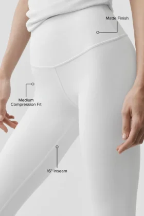 Capri High-Waist Airbrush 16″ – Blanc