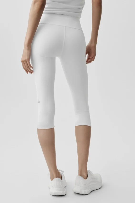 Capri High-Waist Airbrush 16" - Blanc