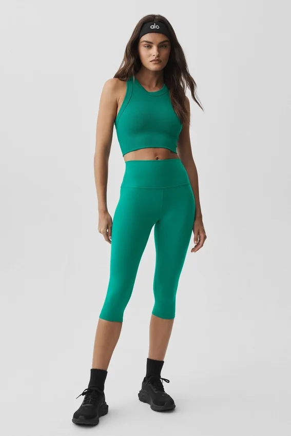 Capri High-Waist Airbrush 16" - Emerald Isle