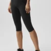 Capri High-Waist Airbrush 16" – Noir