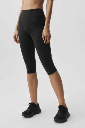 Capri High-Waist Airbrush 16" – Noir