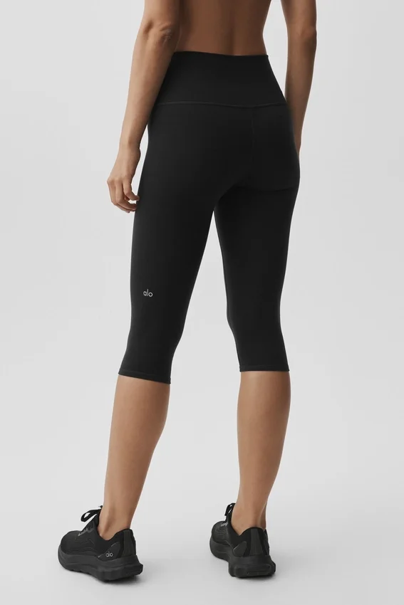 Capri High-Waist Airbrush 16" – Noir