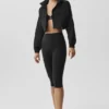 Capri High-Waist Airbrush 16" – Noir