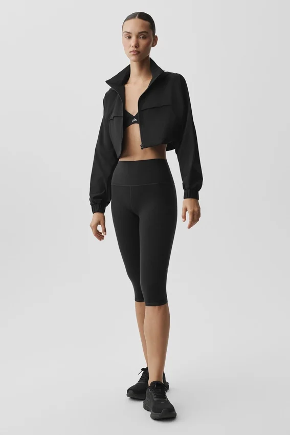 Capri High-Waist Airbrush 16" – Noir
