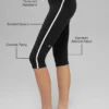 Capri High-Waist Airbrush Race Pace - Noir/Blanc