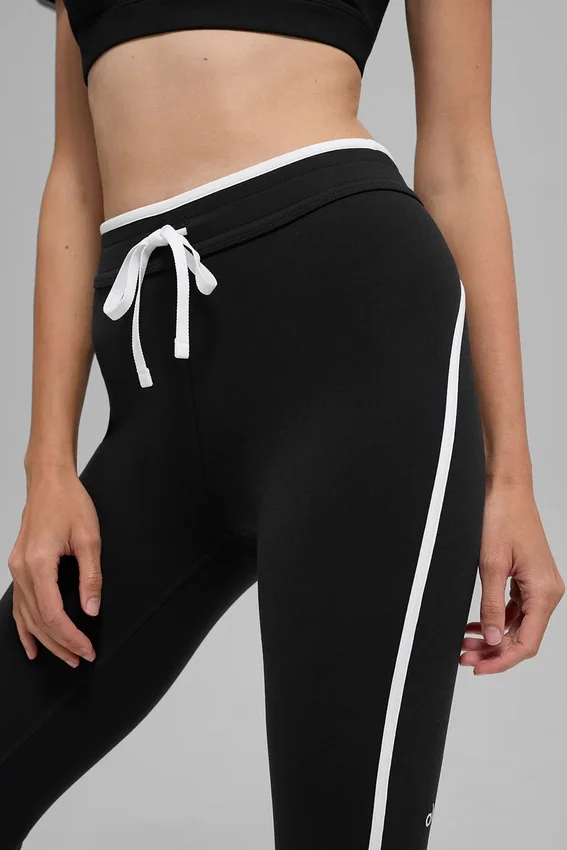 Capri High-Waist Airbrush Race Pace - Noir/Blanc