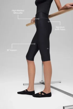 Capri High-Waist Airlift 16” – Noir