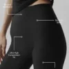 Capri High-Waist Airlift avec coupe épurée - Noir