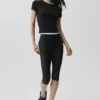 Capri High-Waist Airlift avec coupe épurée - Noir