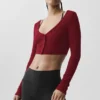 Cardigan court côtelé Whisper - Rouge « Summer Romance »