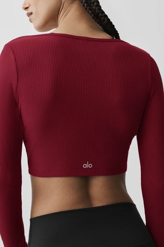 Cardigan court côtelé Whisper - Rouge « Summer Romance »