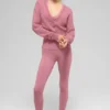 Cardigan court en cachemire transparent - Rose sauvage