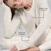 Cardigan court New Class en laine et cachemire - Ivoire
