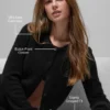 Cardigan court New Class en laine et cachemire - Noir
