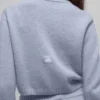Cardigan court « New Class » en laine et cachemire - Winter Frost