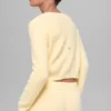 Cardigan court « Snuggle up » - Jaune bougie