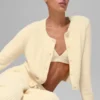 Cardigan court « Snuggle up » - Jaune bougie
