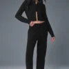 Cardigan court « Snuggle up » – Noir